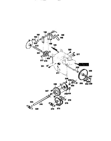 Drive components assembly