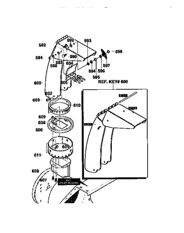 Discharge chute assembly