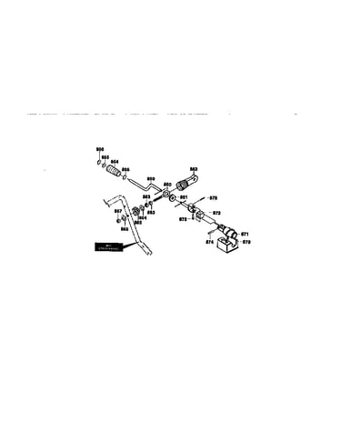 Chute control rod assembly