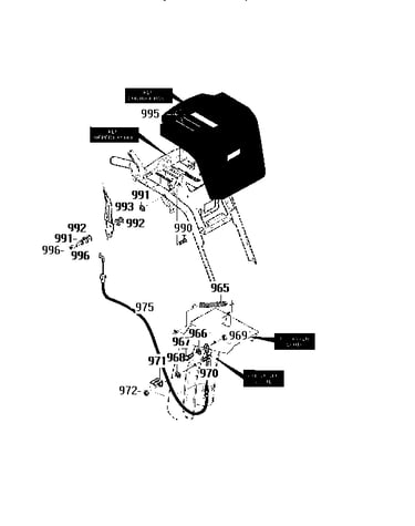 Remote chute assembly
