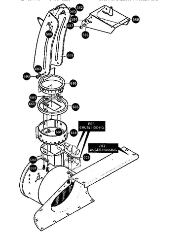 Discharge chute assembly