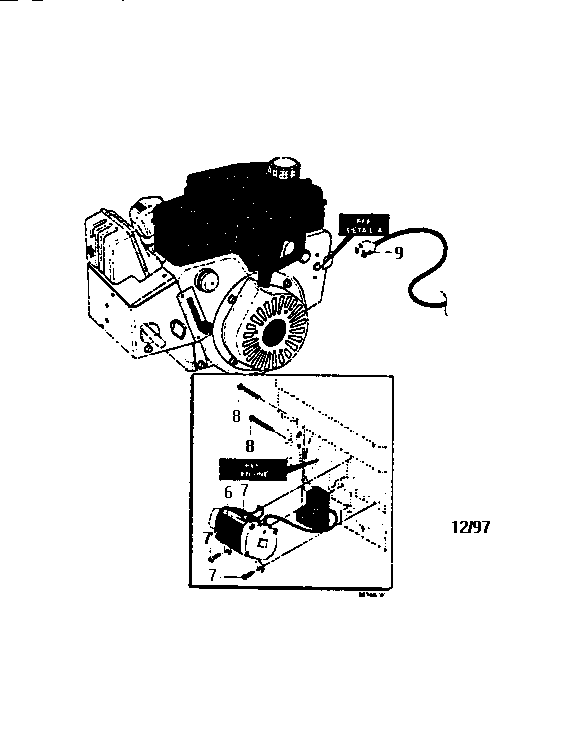 Electric start assembly