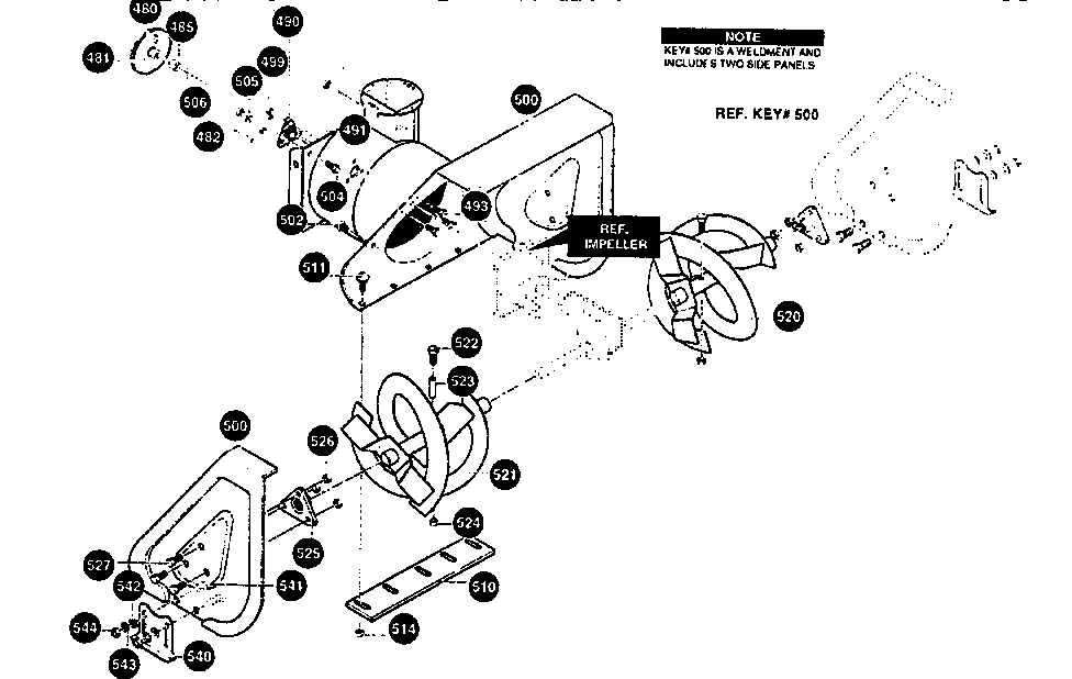 Auger housing assembly