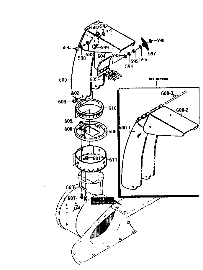Discharge chute assembly
