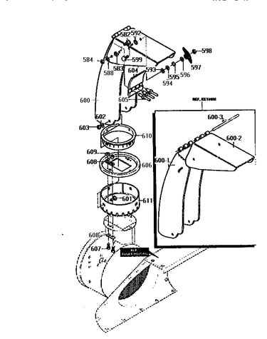 Discharge chute assembly