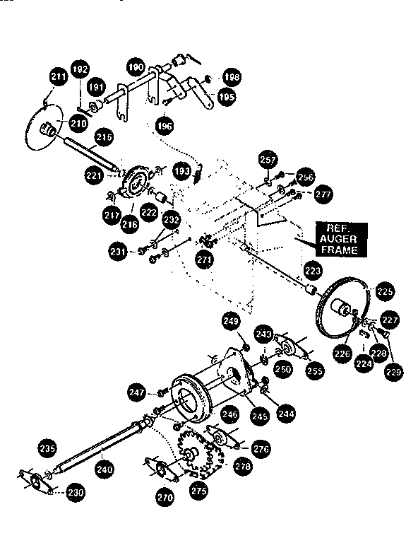 Drive components assembly