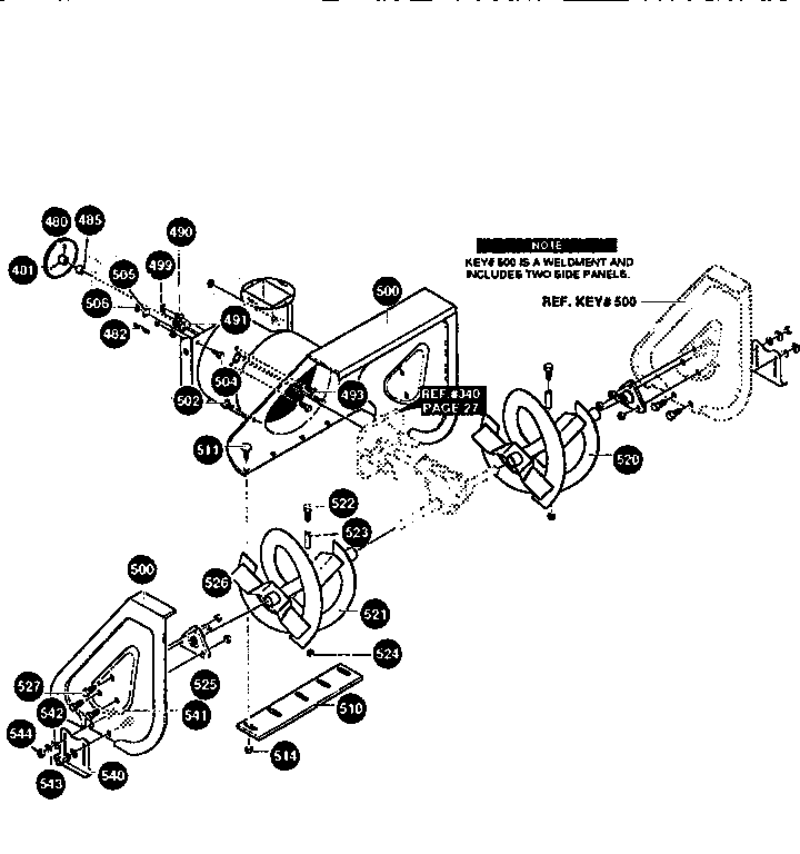 Auger housing assembly