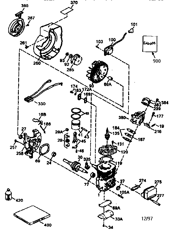 ENGINE HSK600-1681S