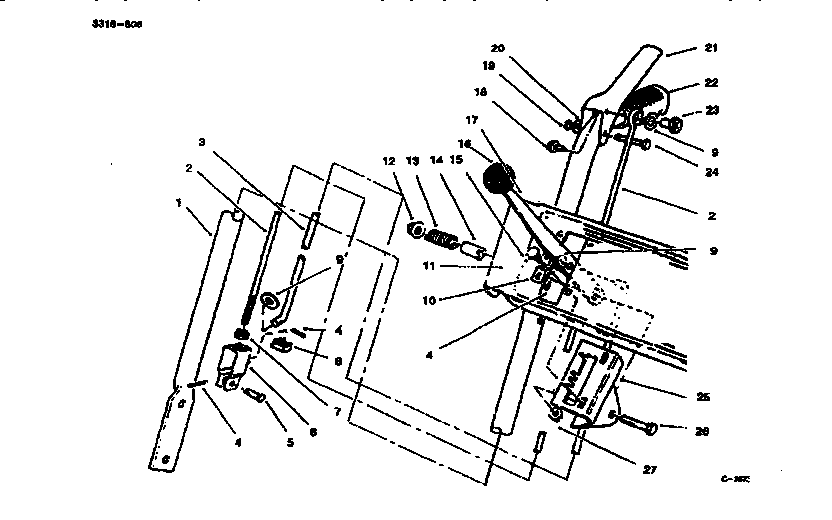 Handle assembly right side
