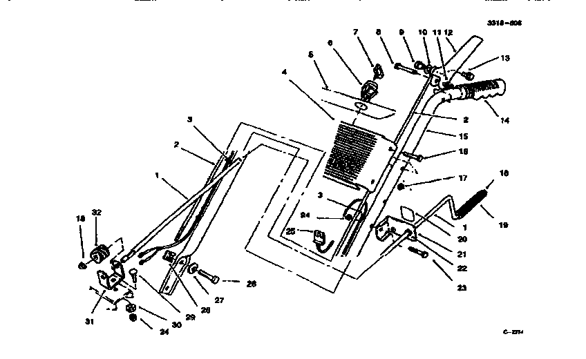 Handle assembly left side