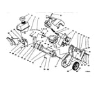 Lawn-Boy 320 (28222-8900001 & UP) engine&frame asm 28222 (elec) diagram