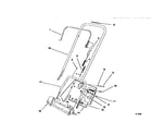 Lawn-Boy 320 (28220-8900001 & UP) handle assembly diagram