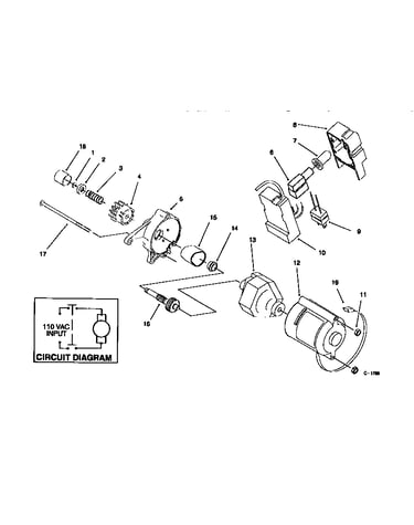 Starter motor asm 27222/electric
