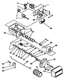 Motor and ice container