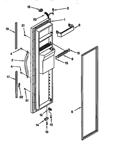 Freezer door
