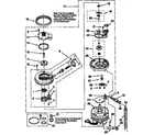 Whirlpool DU940QWDZ6 pump and motor diagram