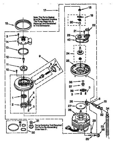 Pump and motor