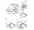 Kenmore 59657585791 deli,shelves,crisper assembly diagram