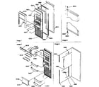 Kenmore 59657587791 refrigerator door diagram