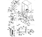 Kenmore 59657587791 drain, roll, and evap assembly diagram