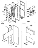 Refrigerator door and accessories