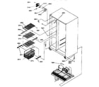 Kenmore 59657547791 freezer shelves and light diagram