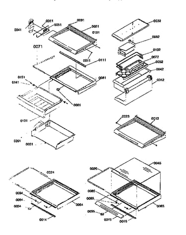 Deli/shelf/crisper asm