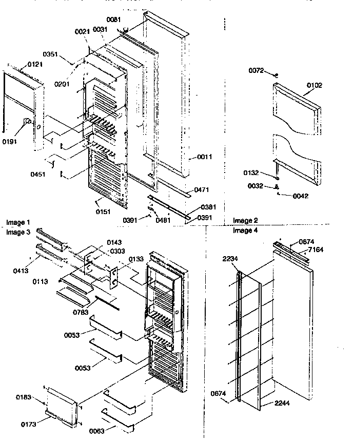 Refrigerator door