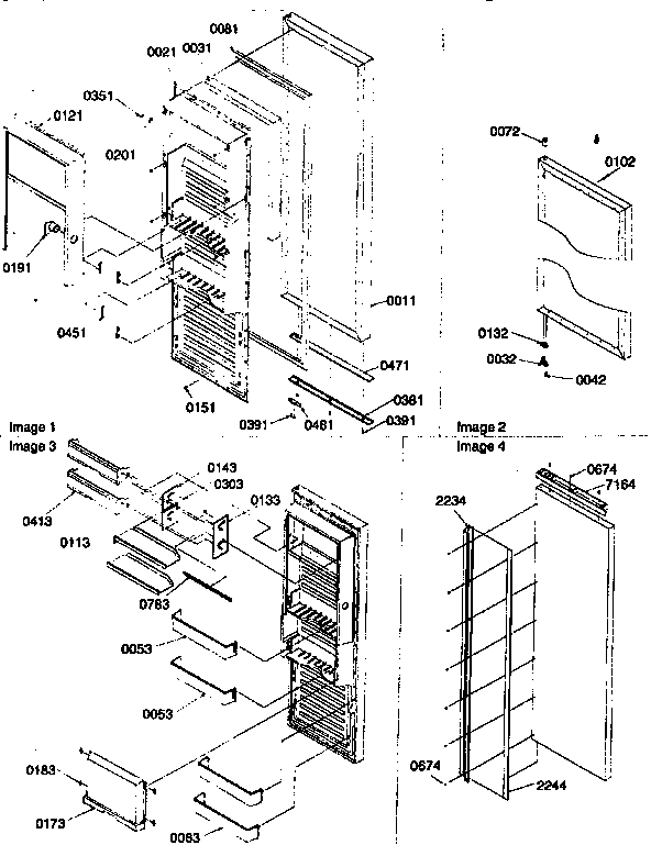 Refrigerator door