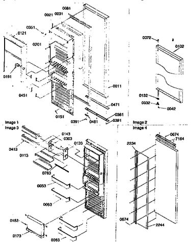 Refrigerator door