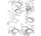 Kenmore 59657085791 deli/shelf/crisper assembly diagram
