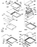 Deli/shelf/crisper assembly