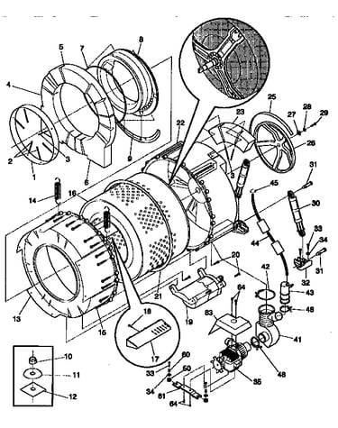 Tub and motor