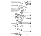 Eureka SC6484DT nozzle and motor assembly diagram