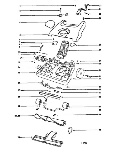 Nozzle and motor assembly