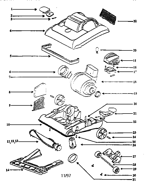 Nozzle and motor assembly