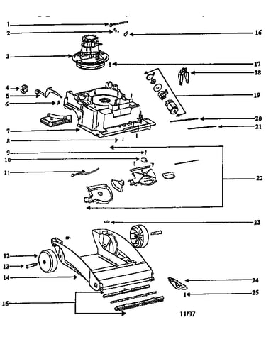 Nozzle and motor assembly