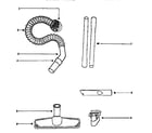 Eureka 3673A attachment parts diagram