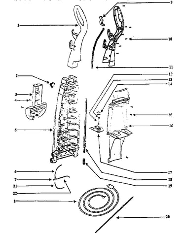 Handle and bag housing