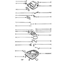 Eureka C2194B nozzle and motor assembly diagram