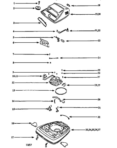 Nozzle and motor assembly