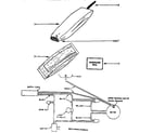 Eureka C2194B handle and bag housing diagram