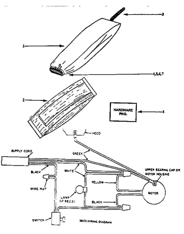 Handle and bag housing