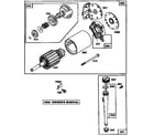 Briggs & Stratton 289707-0689-01 motor and drive starter diagram