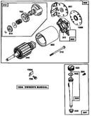 Motor and drive starter