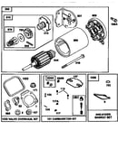 Starter motor and carburetor kit