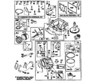 Briggs & Stratton 287707-0634-A1 carburetor and base engine assembly diagram