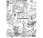 Briggs & Stratton 287707-0634-A1 flywheel/air cleaner assembly and gasket set diagram