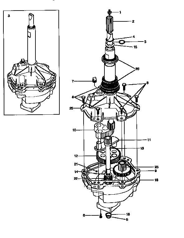 Gearcase/transmission