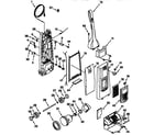 Kenmore 11638812790C dust compartment and motor diagram